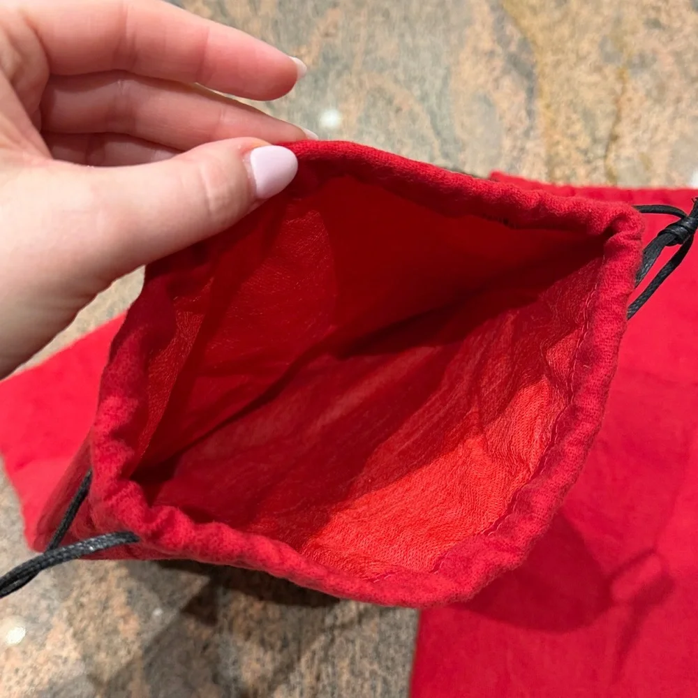 Valentino Garavani Red Shoe Dust Bags w Extra Heel Parts